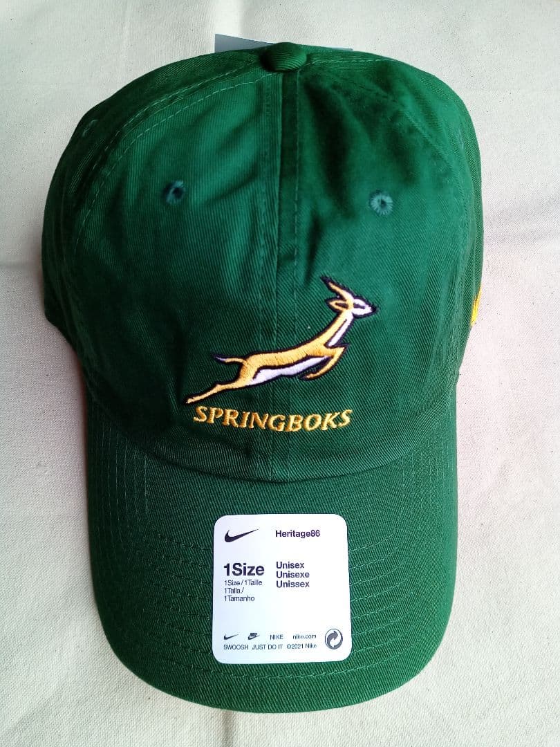 NIKE 南アフリカ スプリングボクス 2023/24年モデルキャップ ラグビー