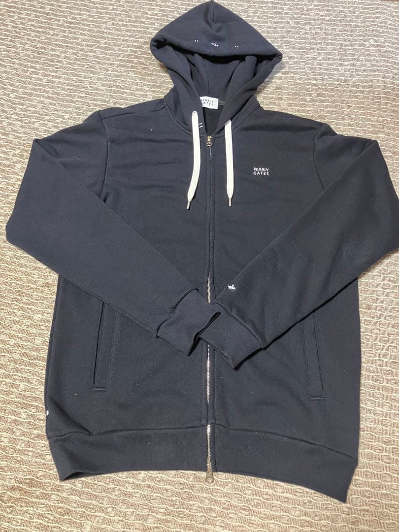 【極美品】PEARLY GATES ネイビーフード付きパーカー サイズ5