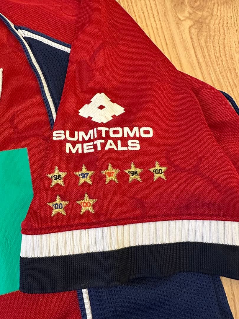 鹿島アントラーズ エネーレ2001シーズンユニフォーム 柳沢敦