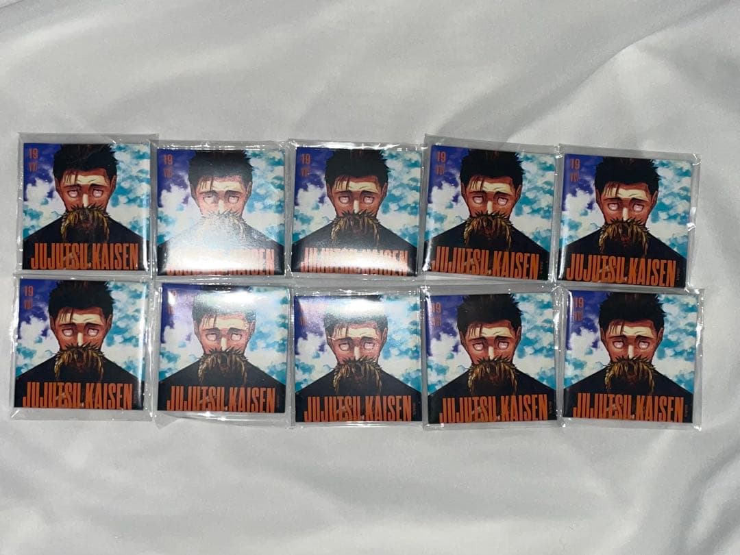 呪術廻戦 日車寛見 スクエアカバー缶バッジ 19巻 10点セット