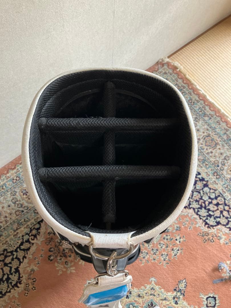 le coq sportif キャディバッグ ホワイト/ブルー