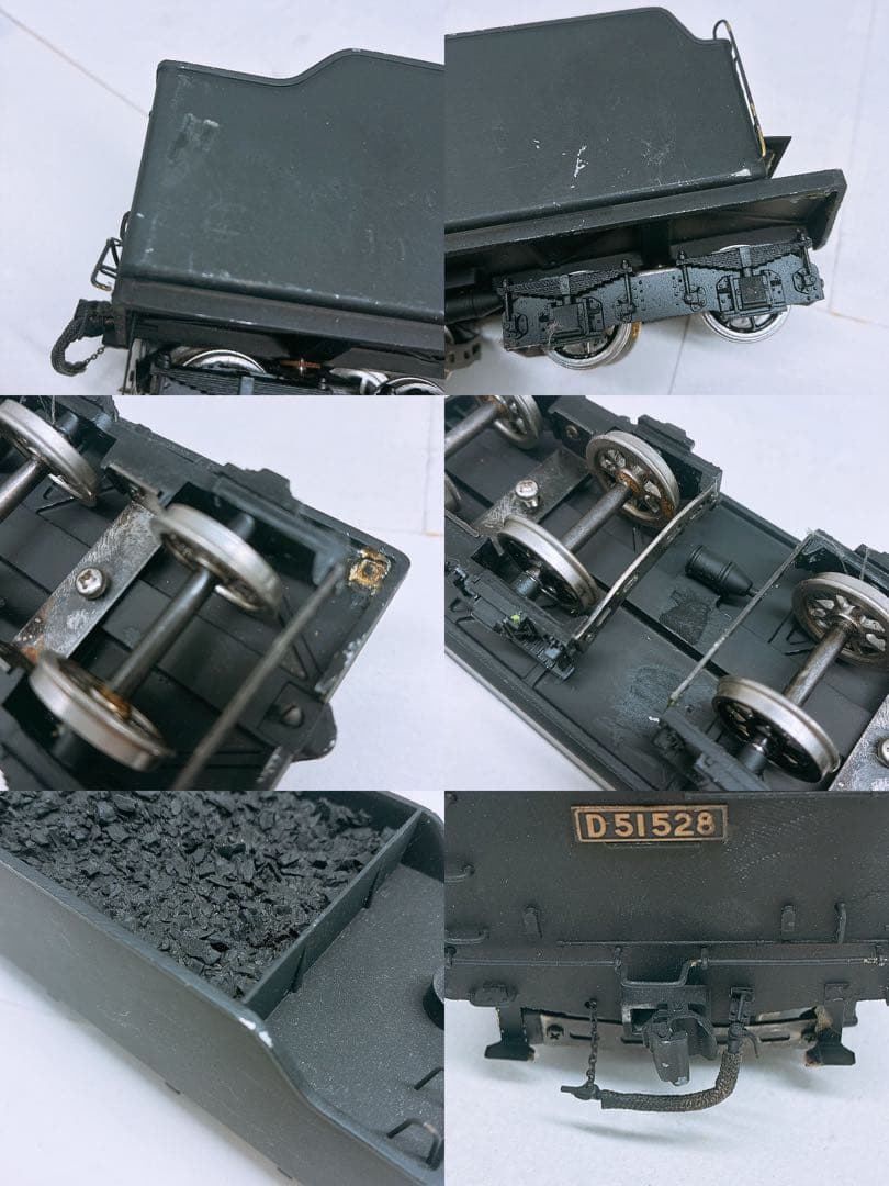 D51 528 蒸気機関車 鉄道模型 大型模型 本体＋テンダー セット ブラック