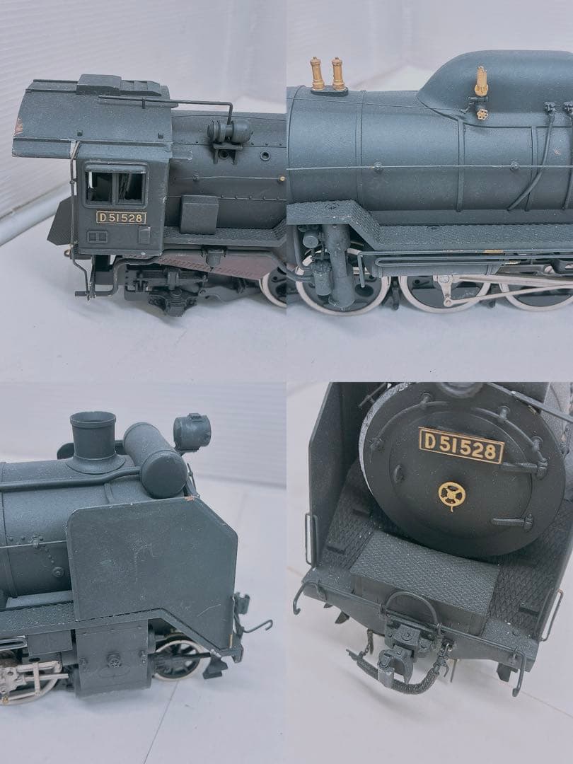 D51 528 蒸気機関車 鉄道模型 大型模型 本体＋テンダー セット ブラック