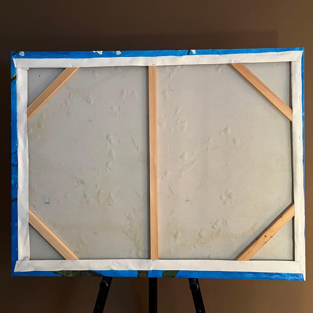 ★特大★ 手書き油絵 ゴッホ 花咲くアーモンドの枝 絵画 インテリア 油彩画