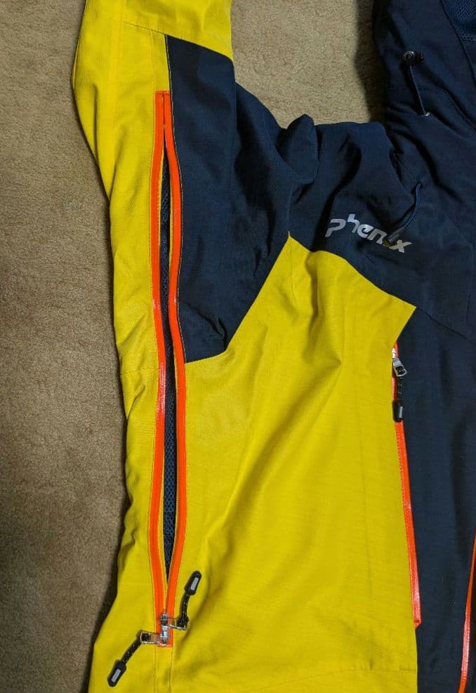 フェニックス Phenix スキーウェア ジャケット メンズ イエロー×ネイビー