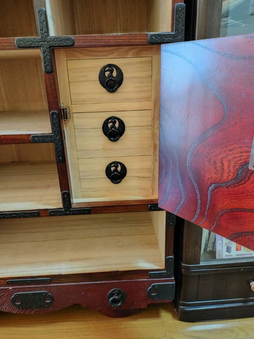 岩谷堂タンス 岩谷堂車箪笥 車箪笥 民芸家具 鍵2本付き