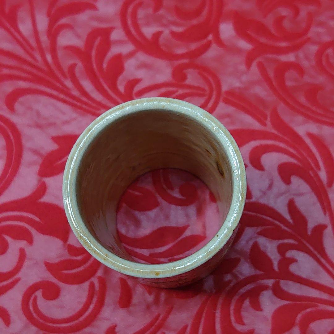 激安出品★茶道具「加藤唐三郎」造黄瀬戸蓋置★赤津窯❗状態良好❗