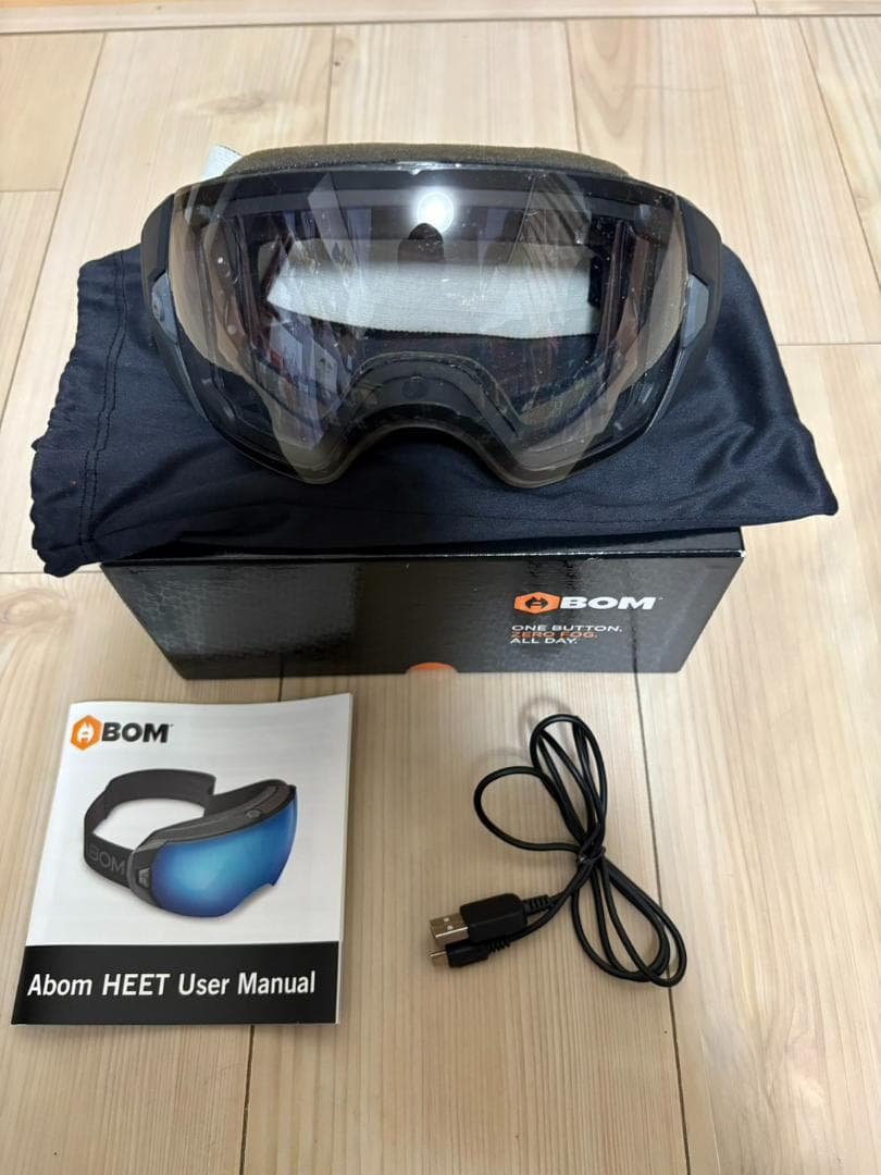 【曇らない！】ABOM HEET ヒーターゴーグル アジアンフィット