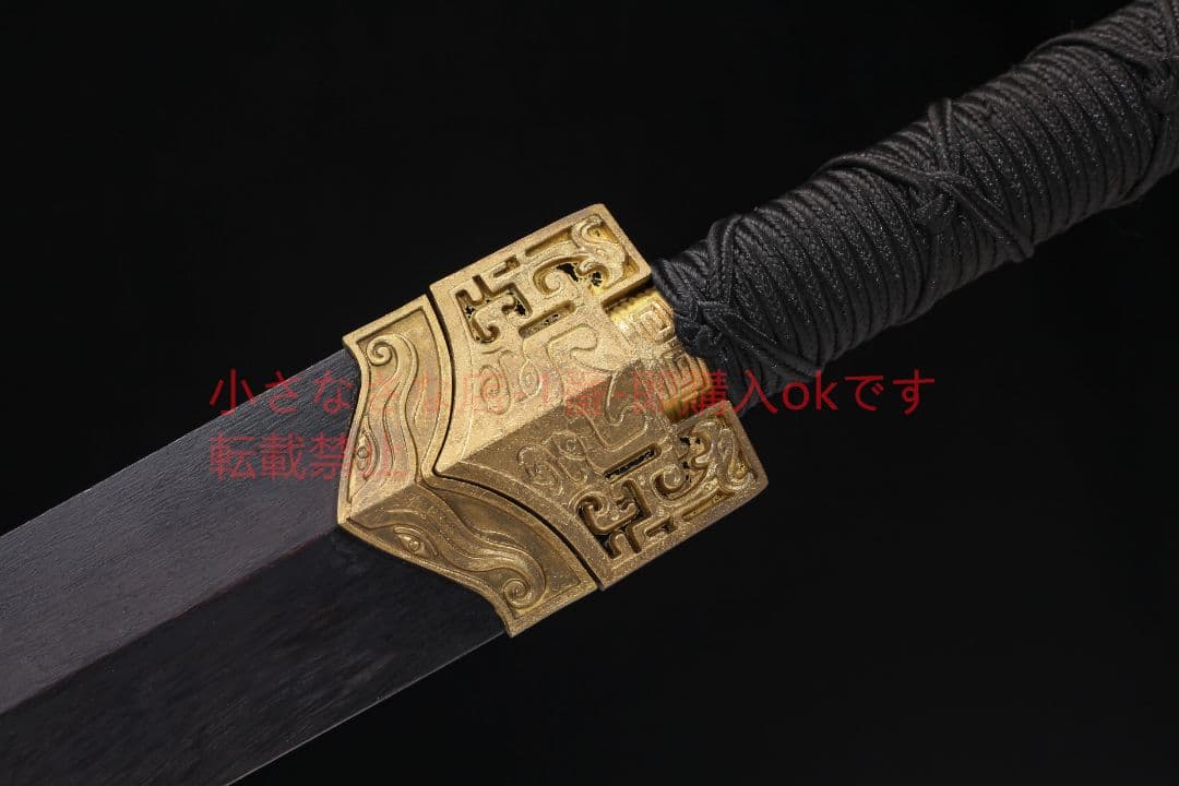 経典銅装漢剣八面百錬文紋鋼 古兵器 武具 刀装具 日本刀 模造刀 居合刀