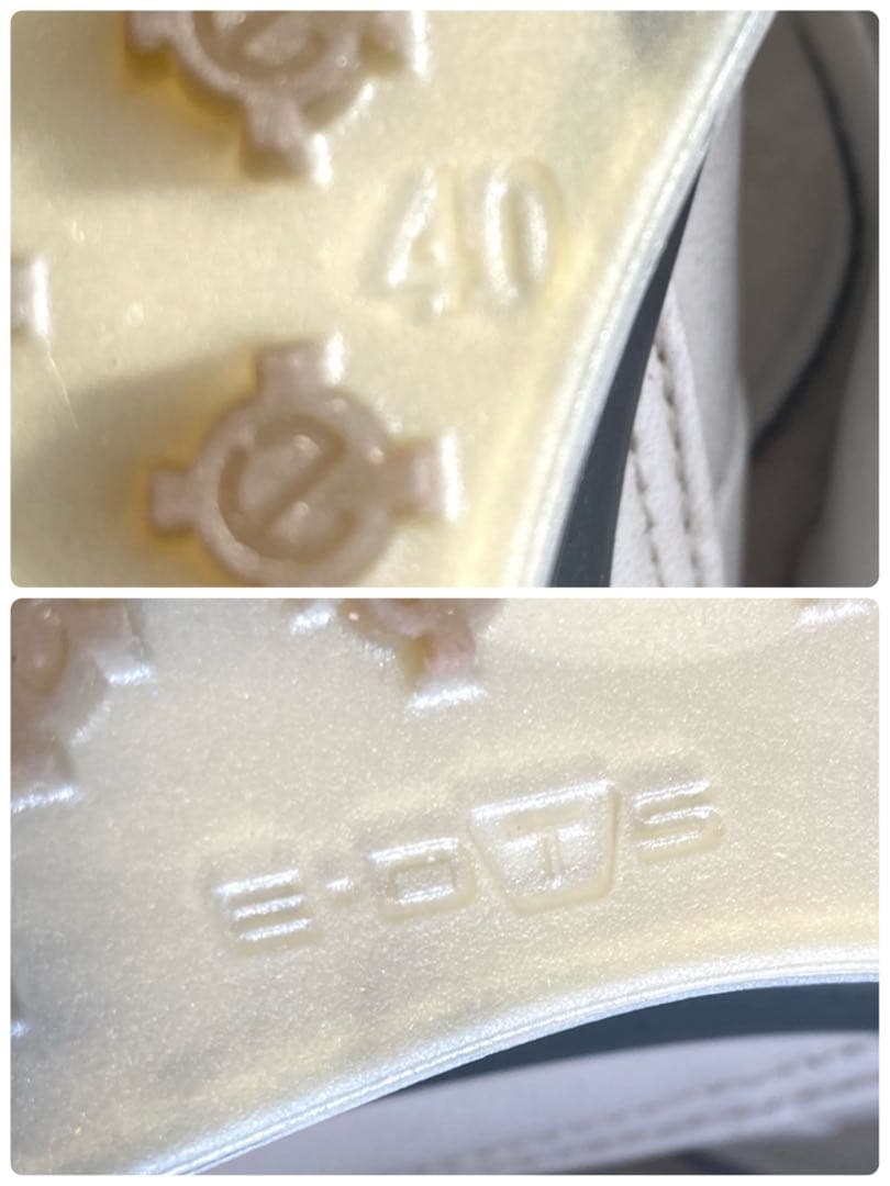 ecco ゴアテックス　ゴルフシューズ　ホワイト　サイズ25.5