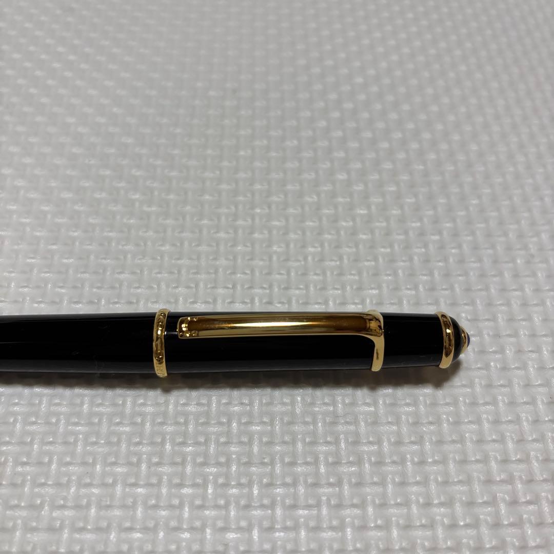ラベンダー　Cartier ボールペン 黒 金色アクセント 専用ケース付き