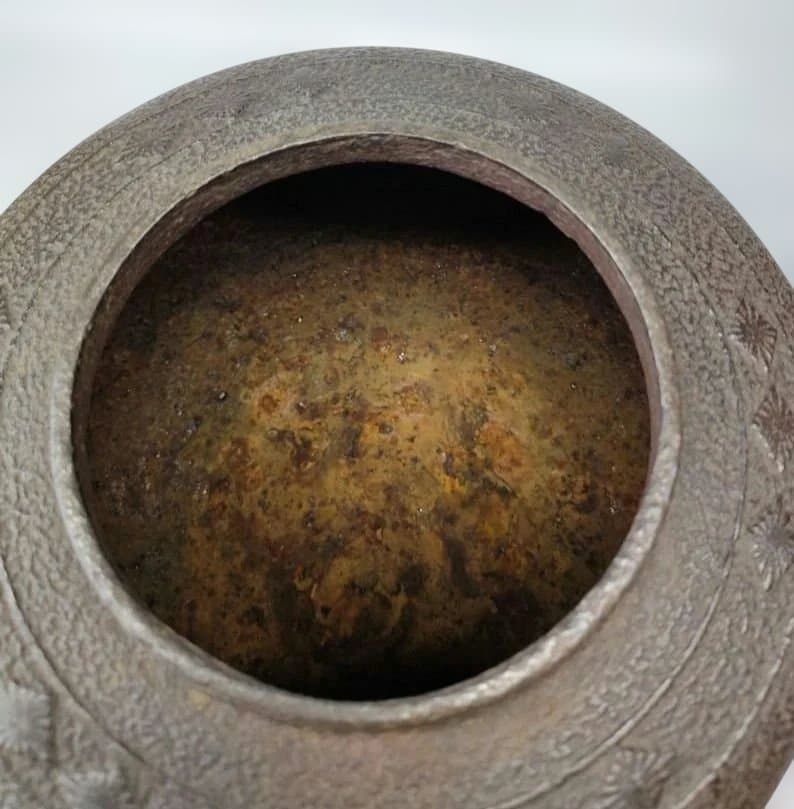 茶道具 鉄瓶 風炉釜 鉄釜 鋳物 骨董品 古美術 鉄 真鍮