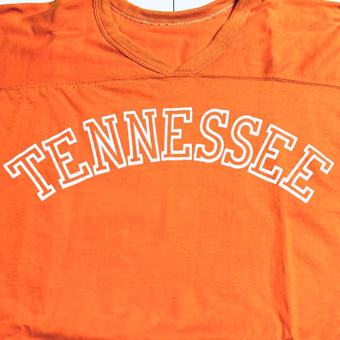 80s ラッセル　フットボールTシャツ　XLサイズ　金タグ