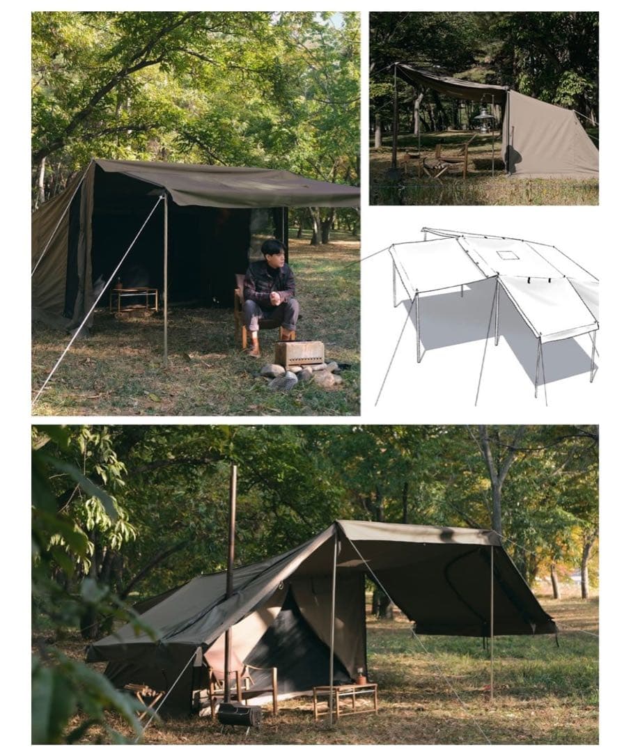 【ton】16ft rootbase ルートベース ベイカーテント