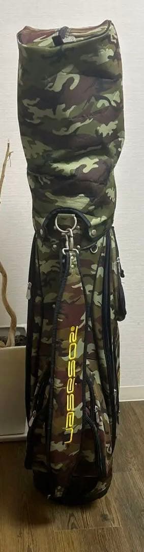 ロサーセンゴルフバック　迷彩 フード付きキャディバッグ