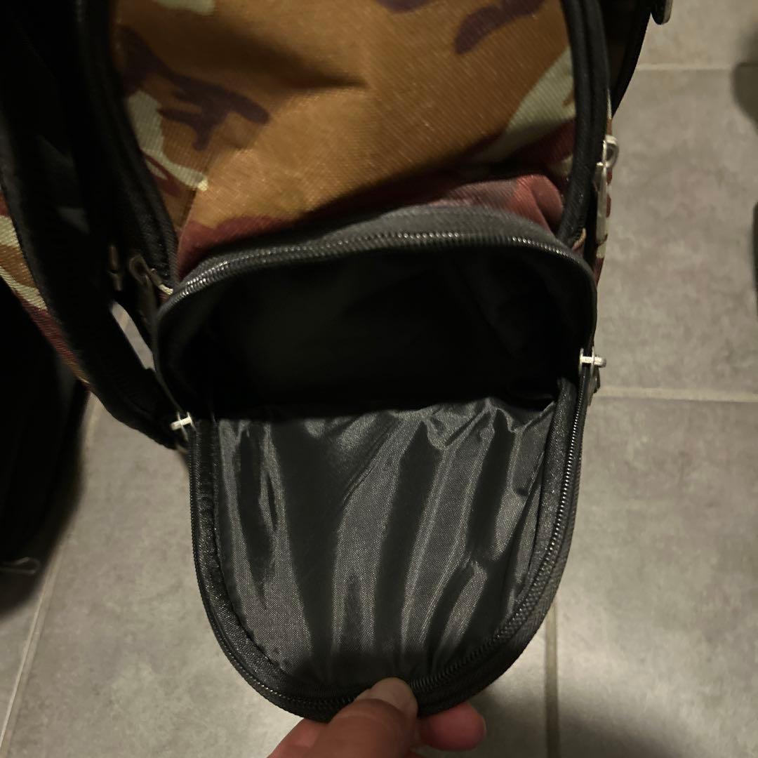 ロサーセンゴルフバック　迷彩 フード付きキャディバッグ