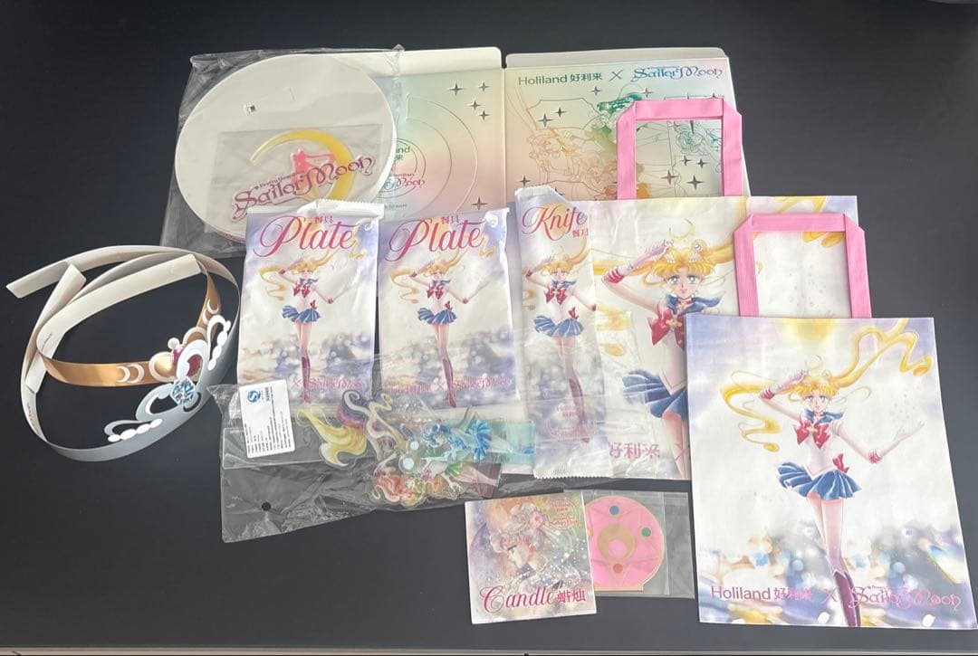 holiland 中国　セーラームーン　ケーキ　付属品紙袋　セット