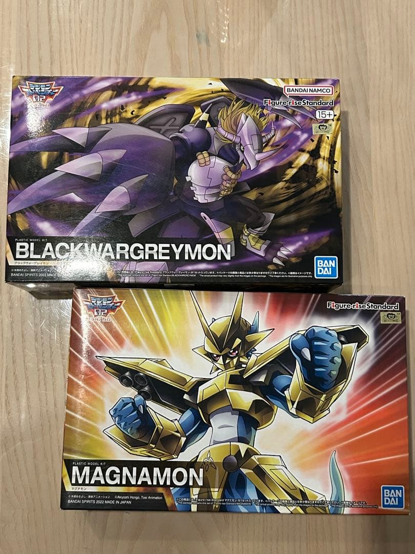 デジモン　ブラックウォーグレイモン　マグナモン　プラモデルセット売り　最終値下げ