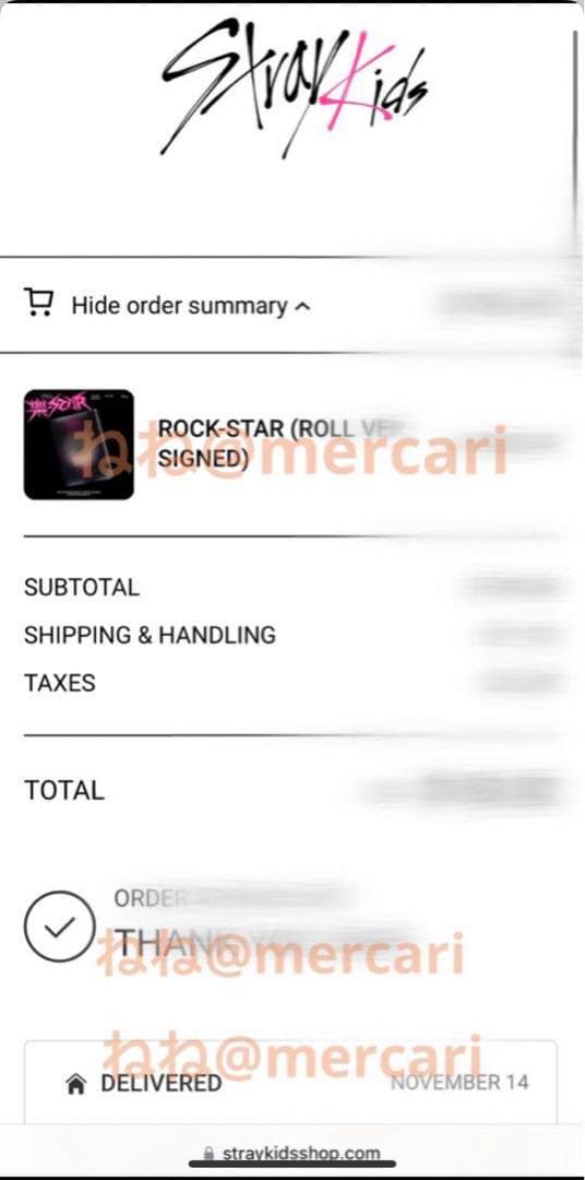 ②ヒョンジン StrayKids shop⭐️樂star アメリカ サイン レア