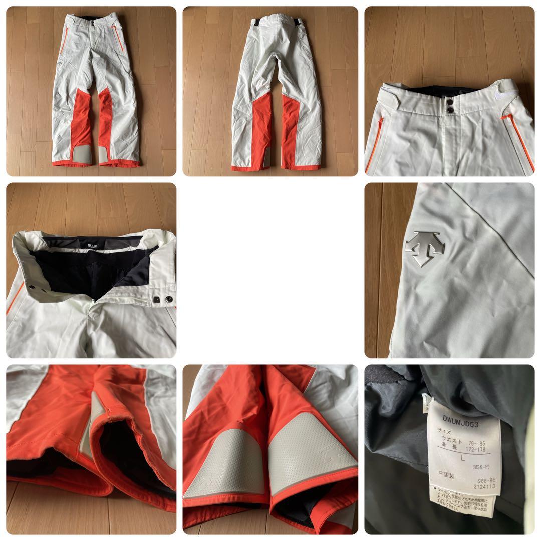 デサントDESCENTEスキーウェア　上下セット　デモチーム　中古　サイズL