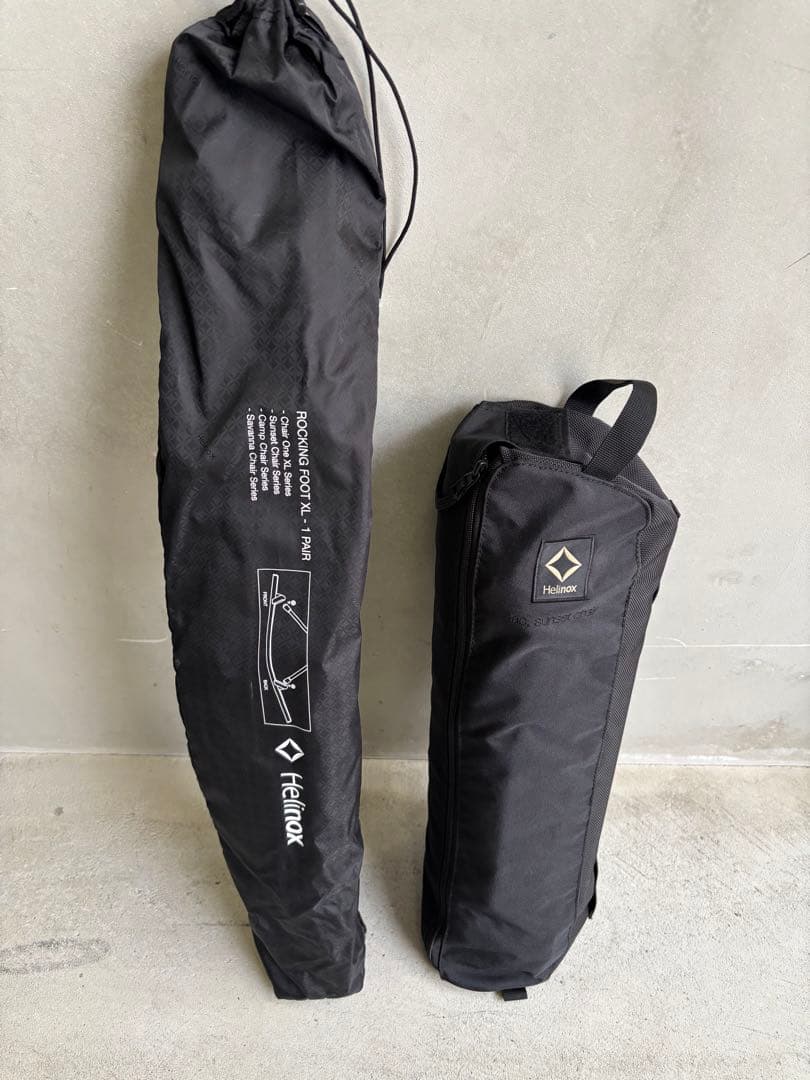 Helinox タクティカル サンセットチェア　ロッキングフットセット　ブラック