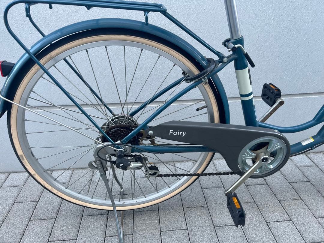 【東京近郊受渡し希望】26インチ自転車　LEDオートライト 6段変速 鍵2個付き