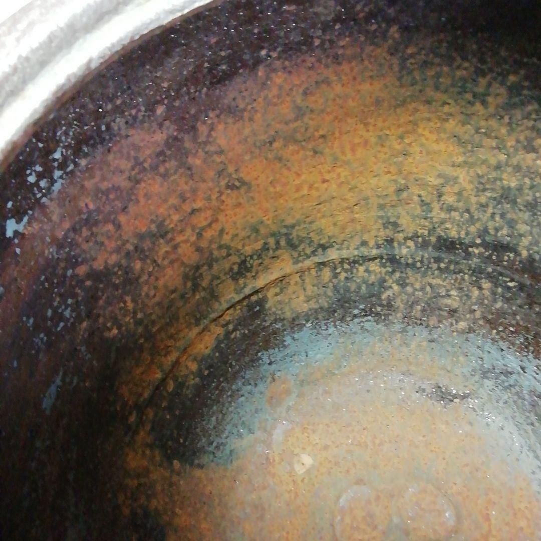 Ｓ６１４　茶釜　『腰霰　姥口竹耳釜』『人間国宝　高橋敬典作』　共箱　茶道具