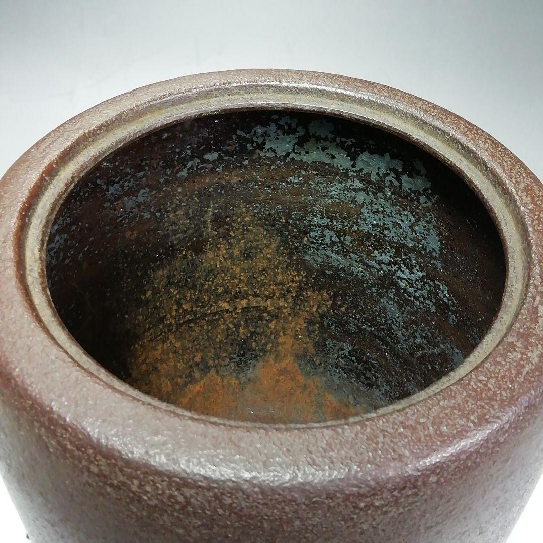 Ｓ６１４　茶釜　『腰霰　姥口竹耳釜』『人間国宝　高橋敬典作』　共箱　茶道具