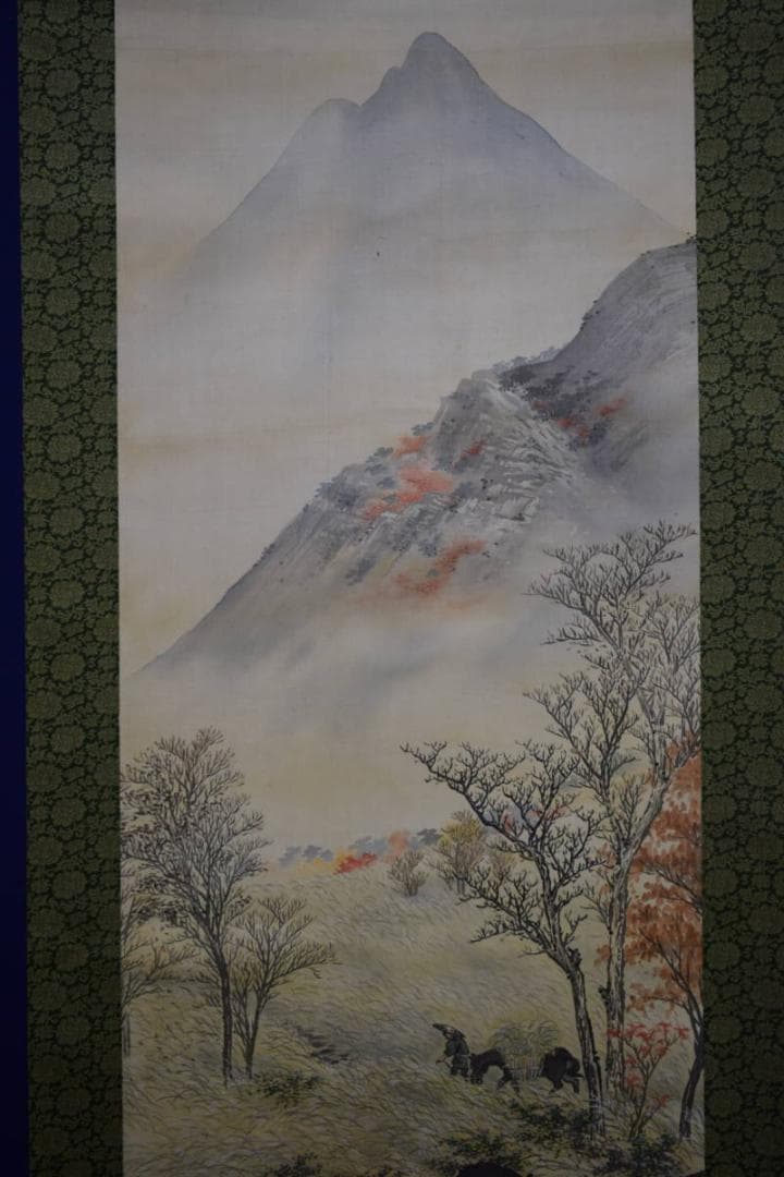 不詳/不詳/秋山帰樵図/布袋屋掛軸HE-726