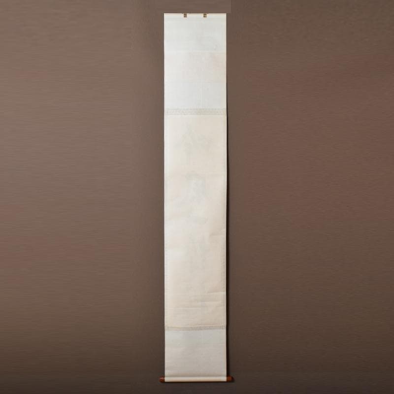 掛軸　大徳寺　柴野　長谷川寛州筆　一行書　「吟風一様松」　共箱　C　6965A