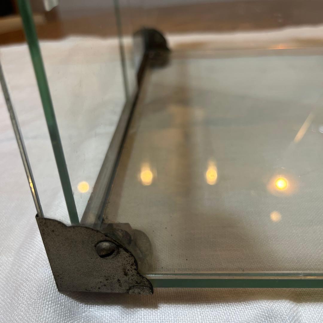 希少サイズ！美品　アンティーク　レトロ　ガラスショーケース　ディスプレイ　什器