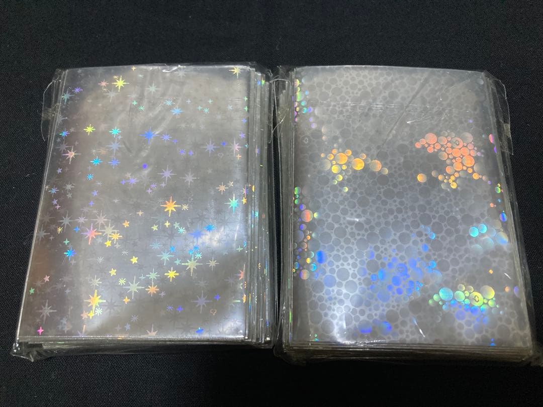 東方　雅華乱舞　スリーブ　ホロ　博麗霊夢　星柄　弾幕柄　セット　立羽