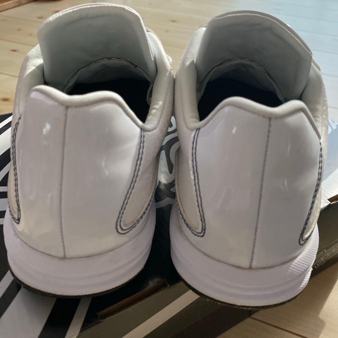 久保田スラッガー トレーニングシューズ ホワイト/ネイビー 25.0cm野球