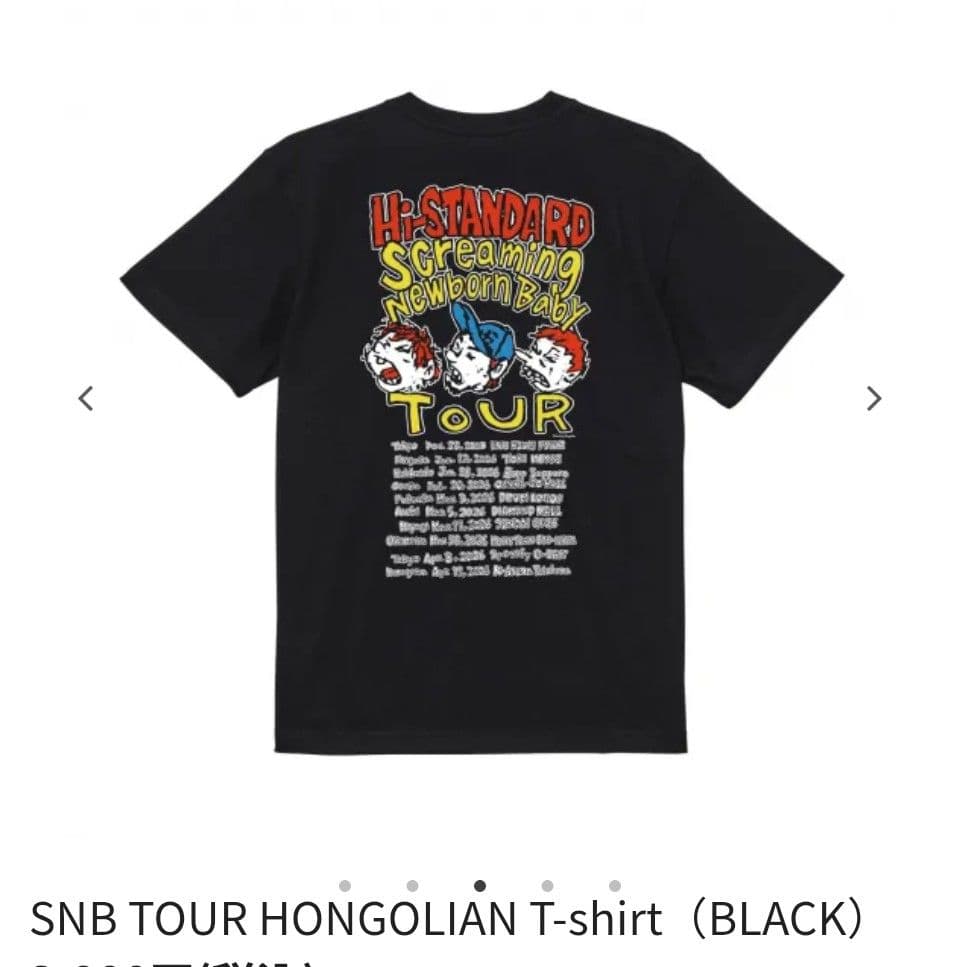 ハイスタンダード SNBツアー Tシャツ ブラック XL ハイスタ