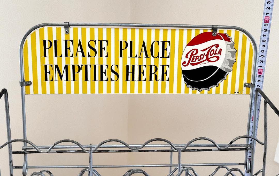 ペプシコーラ ペプシ　レトロ　1951～1962　ボトル陳列棚