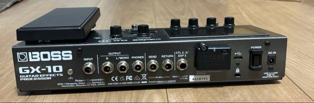 BOSS GX-10 Bluetoothアダプター付