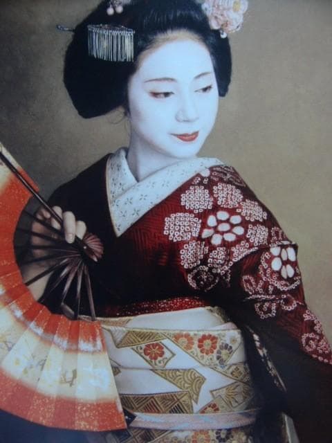 中上 誠章 【舞】 希少画集画、状態良好、新品高級額装付