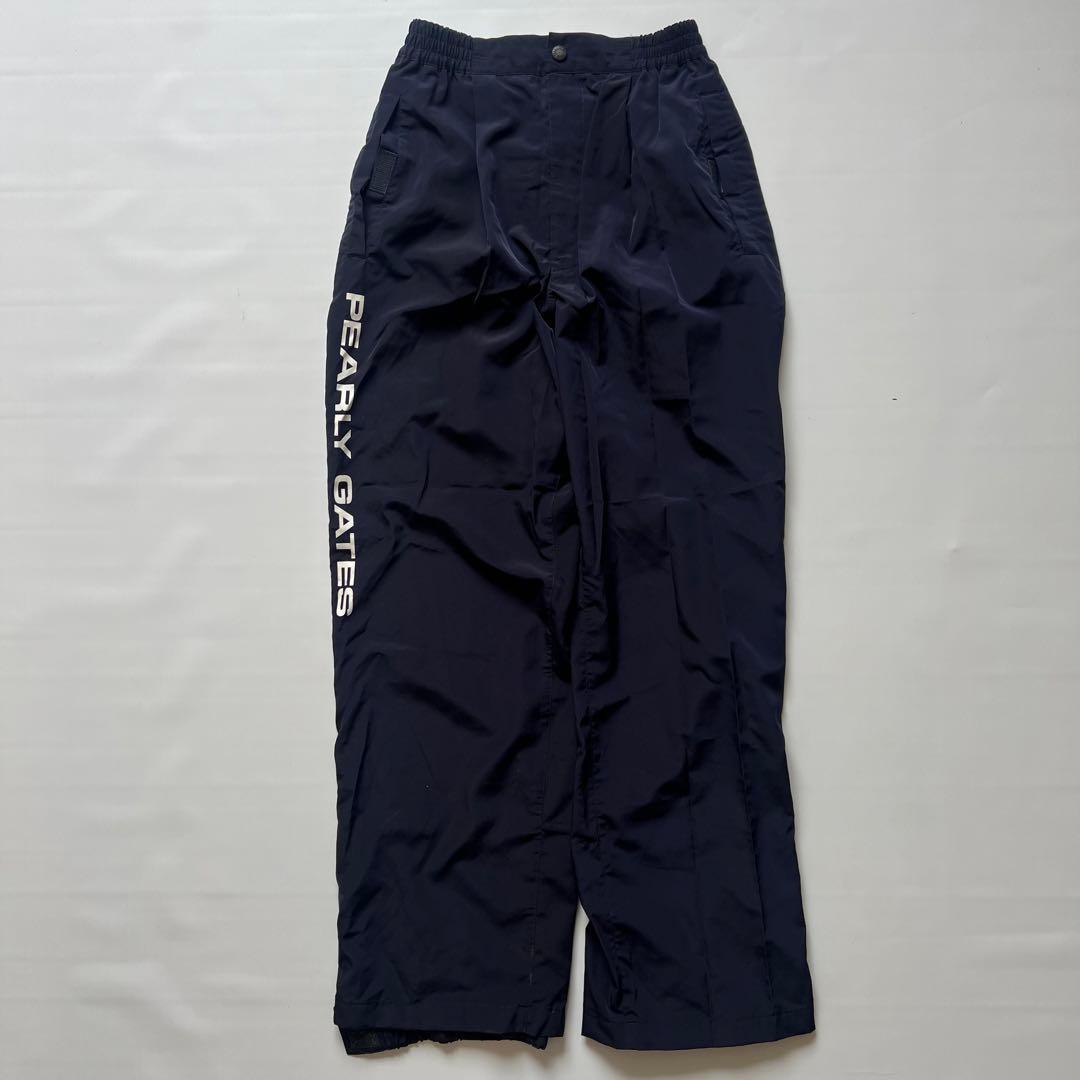 Pearly gates パーリーゲイツ　レインウェア　雨具　ゴルフ　紺　ロゴ