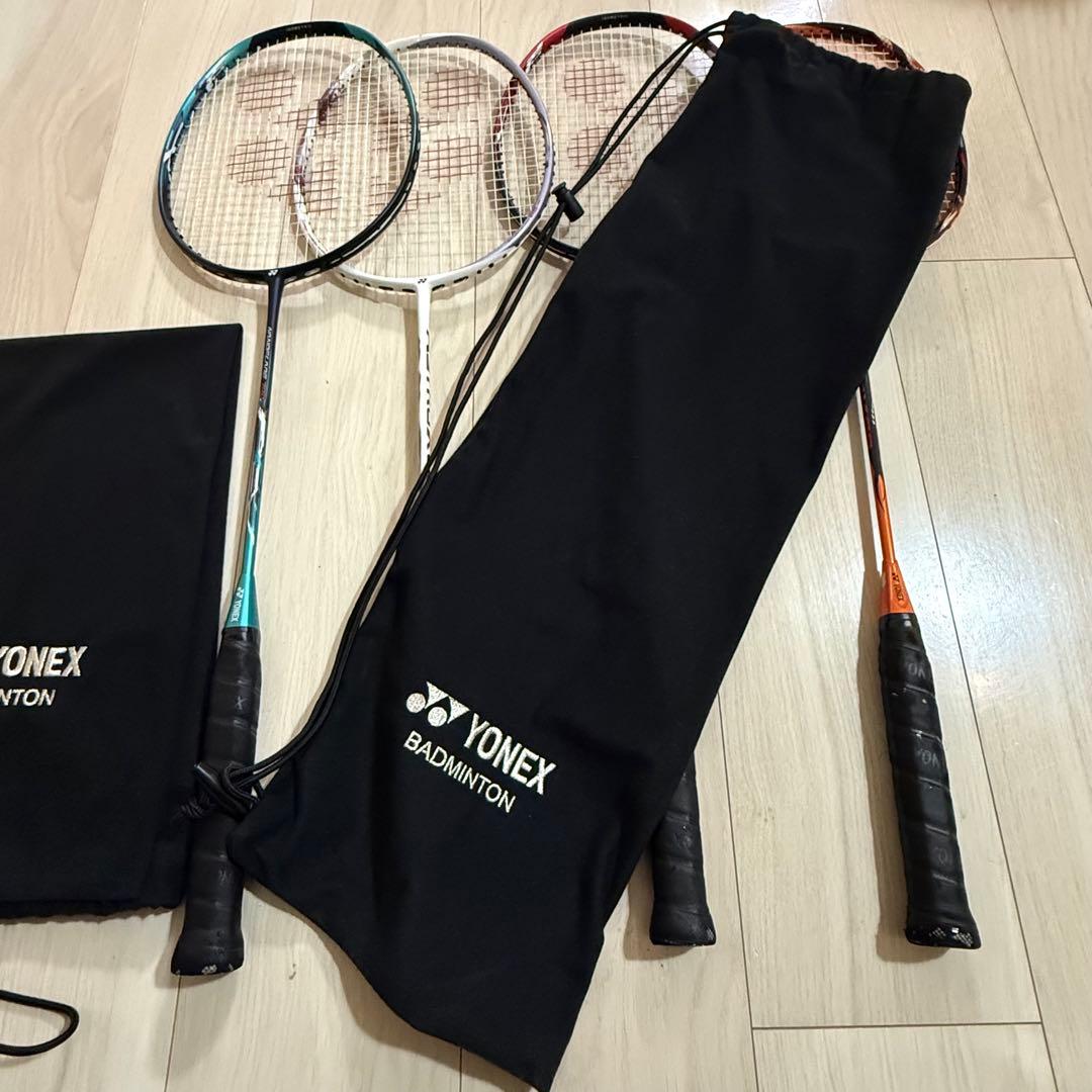 YONEX バドミントンラケット 4本セット