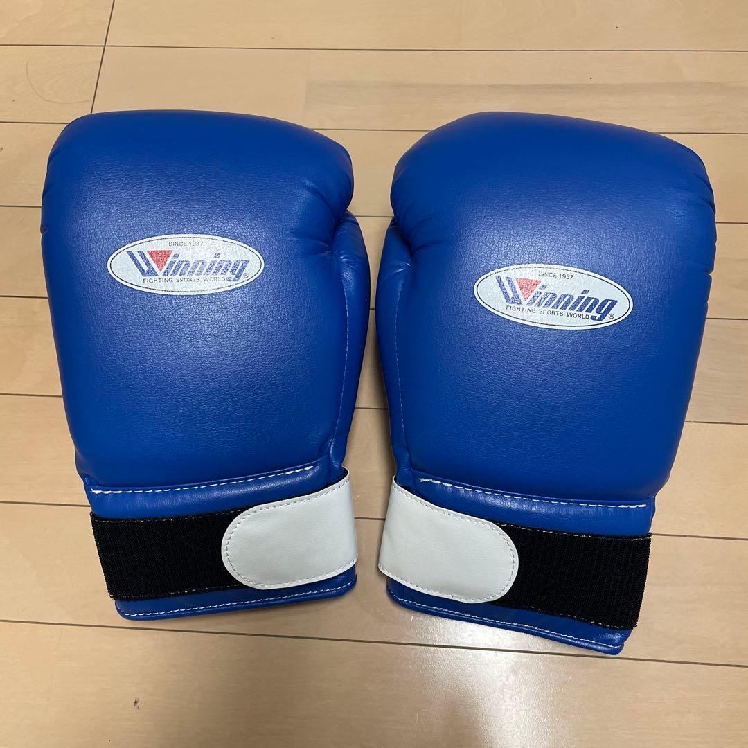新品即日発送 ウイニング 14オンスグローブ ブルー JABF-14
