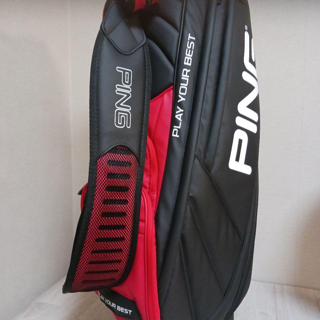 ＰＩＮＧ ピン ゴルフ キャディバッグ９型【ブラック/レッド】美品！