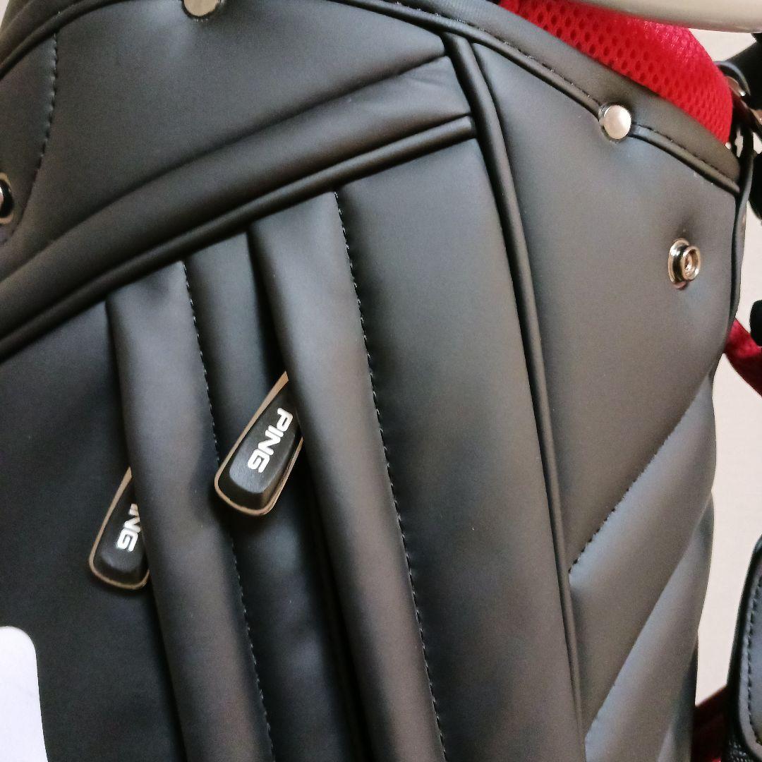 ＰＩＮＧ ピン ゴルフ キャディバッグ９型【ブラック/レッド】美品！