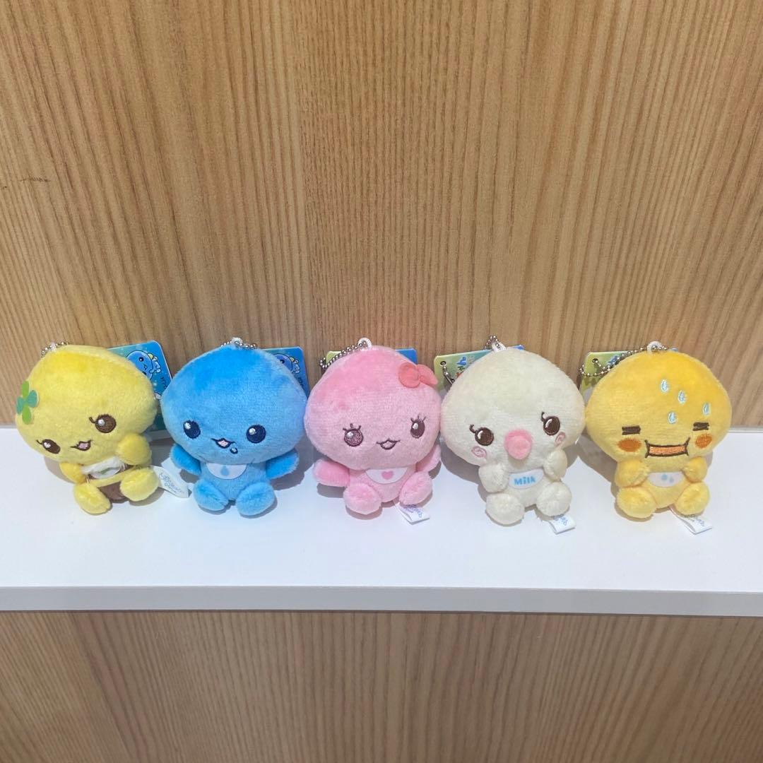 しずくちゃん　ベビーマスコットキーチェーン　全5種コンプリートセット