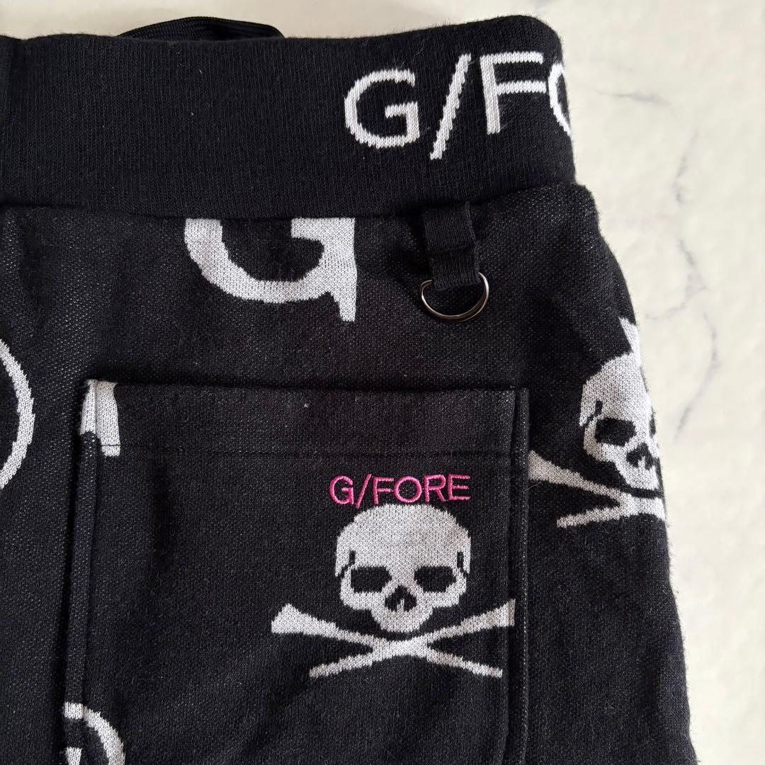 G/FORE ジーフォア ポロシャツ スカート セットアップ 総柄 スカル 36