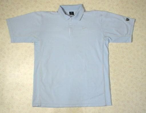 10000　ナイキ　メンズ　ポロシャツ　水色　サイズＭ