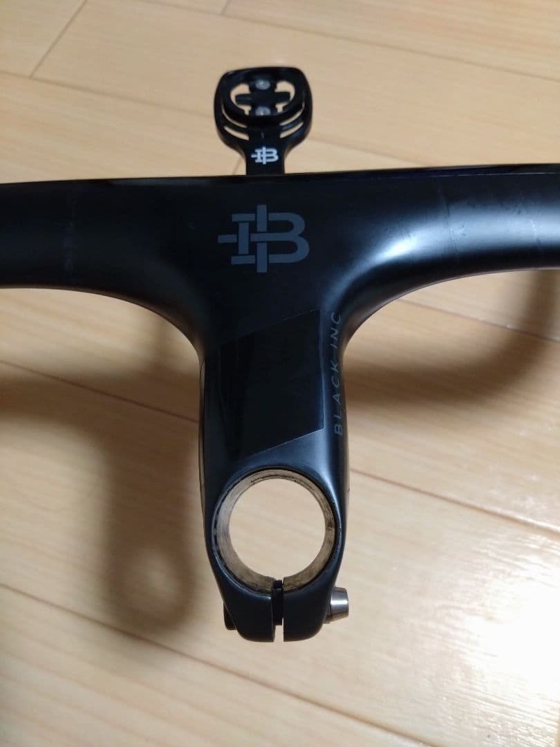 ブラックインク カーボンハンドル 380mm 90mmステム -6°