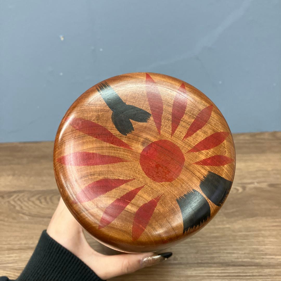 4F 昭和レトロ 伝統工芸品 伝統こけし 石山和夫作 サイン入り 郷土玩具