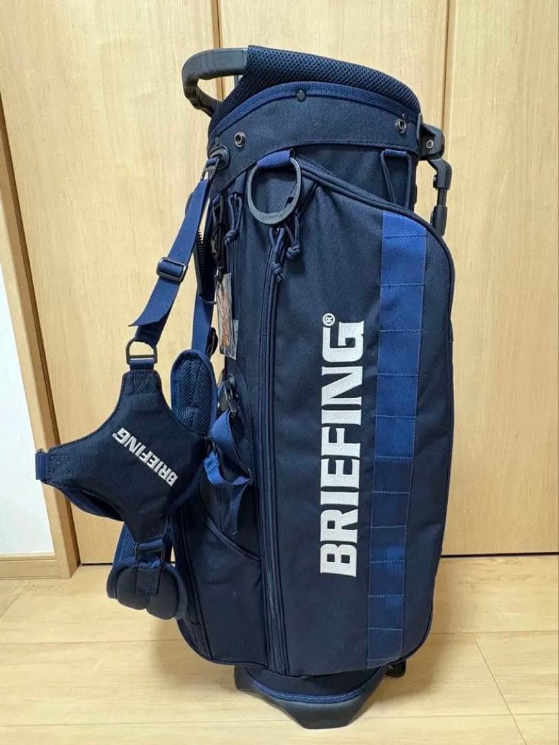 【美品】ブリーフィング CR-4 スタンド式 キャディバッグ ネイビー