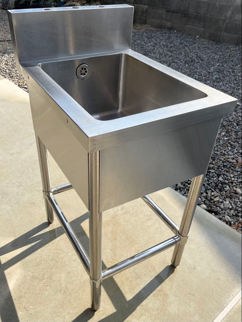 ステンレス1槽シンク 流し台 業務用　450×600×800