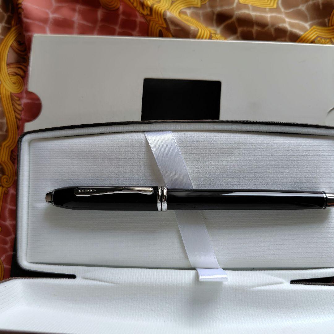 廃盤お買得CROSS タウンゼントブラックラッカーロジウムプレートケース付未使用